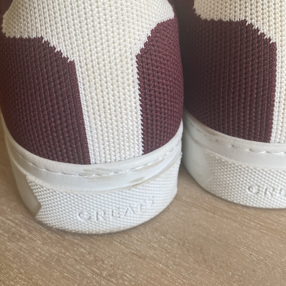 Greats Brooklyn Men’s Burgundy sneakers size 7 - Picture 9 of 11